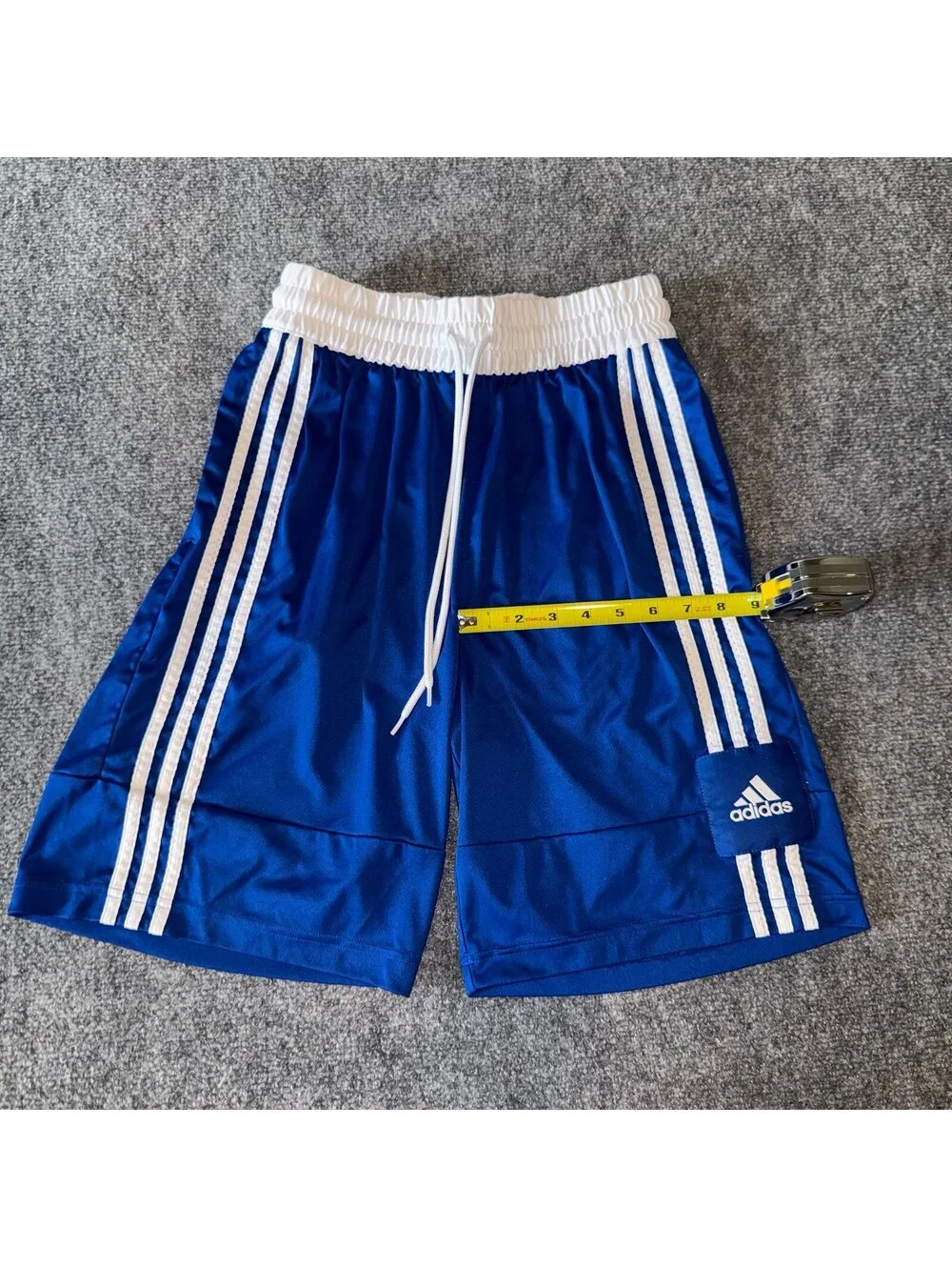 Adidas Basketball Baggy Blue Athletic Shorts Mens MD Vtg y2k 90s Rare